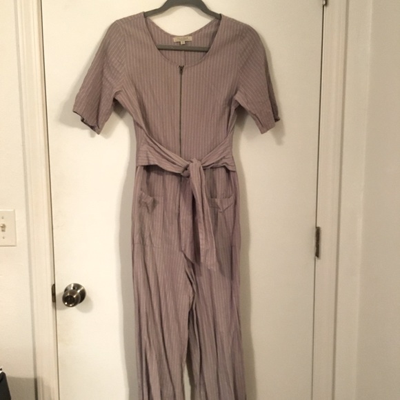 Roolee Gray, striped short sleeved romper. - Picture 2 of 5